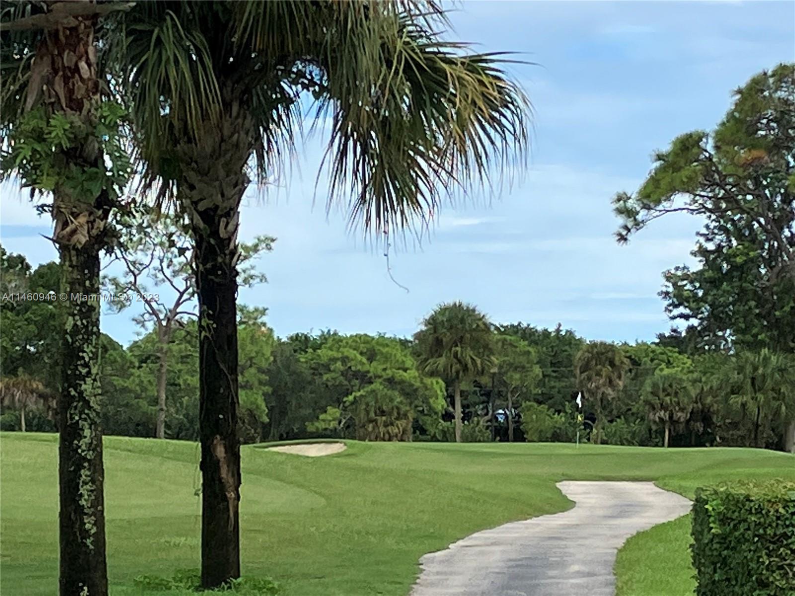 Beautiful views from your condo of the golf course.