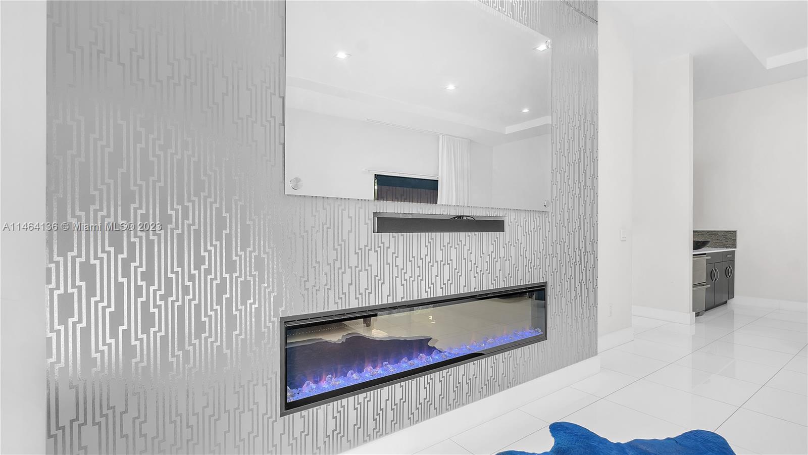 Fireplace wall