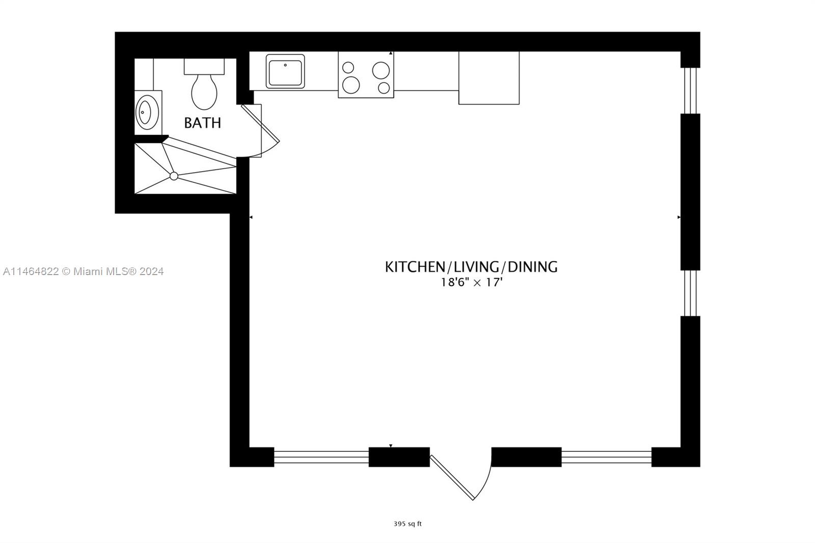 50 NW 79th St 5, Miami, Florida 33150, ,1 BathroomBathrooms,Residentiallease,For Rent,50 NW 79th St 5,A11464822