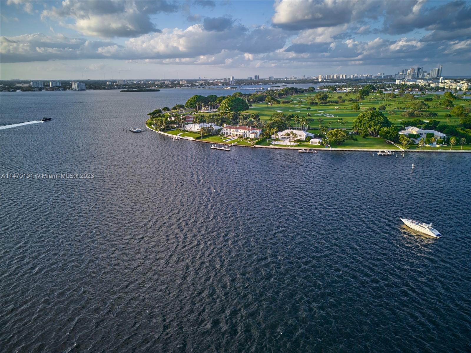 Amazing open bay views overlooking Indian Creek and Miami sunsets