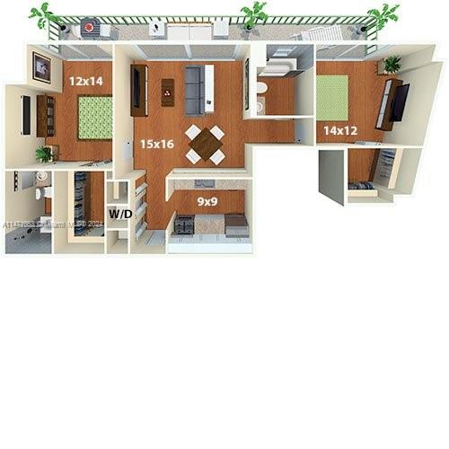 1756 N Bayshore Dr 26O, Miami, Florida 33132, 2 Bedrooms Bedrooms, ,2 BathroomsBathrooms,Residentiallease,For Rent,1756 N Bayshore Dr 26O,A11471063