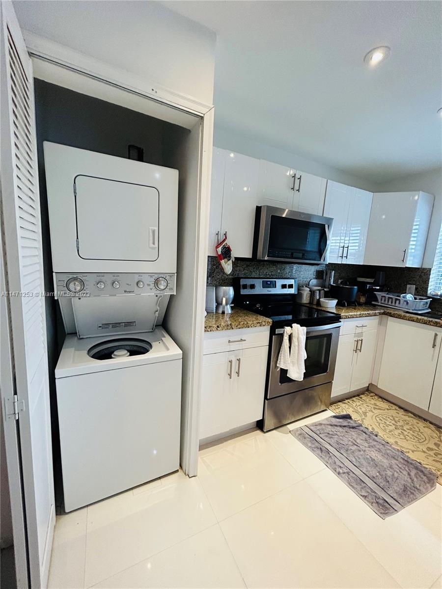 washer and dryer inside the apartment