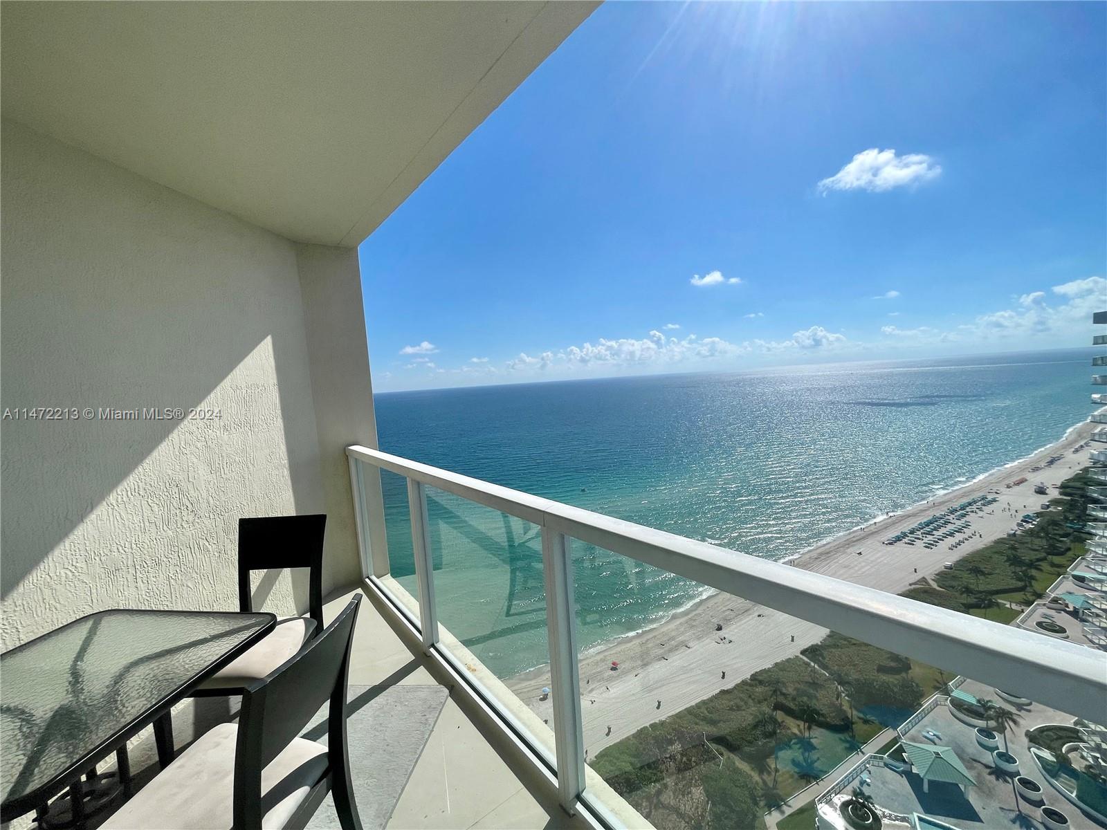 In the heart of Sunny Isles, enjoy resort-style living in large 1 bedroom/1.5 bath unit with desirable south-east view of the ocean, intracoastal and city from 2 terraces. Tastefully decorated, fully furnished & equipped with household items. Resort-style amenities that include beach service, pool, fitness center, jacuzzi, pool cabanas, concierge, valet parking, kids room, 24 hours security. Located next fishing Pier, walking distance to all shops and restaurants. Walk to shopping entertainment and public transportation. Minutes to Aventura Mall, Gulfstream Casino and Bal Harbour Shops. Available from April 2024 until November 2024 for short or long term. Price for short term will vary. STL-02540