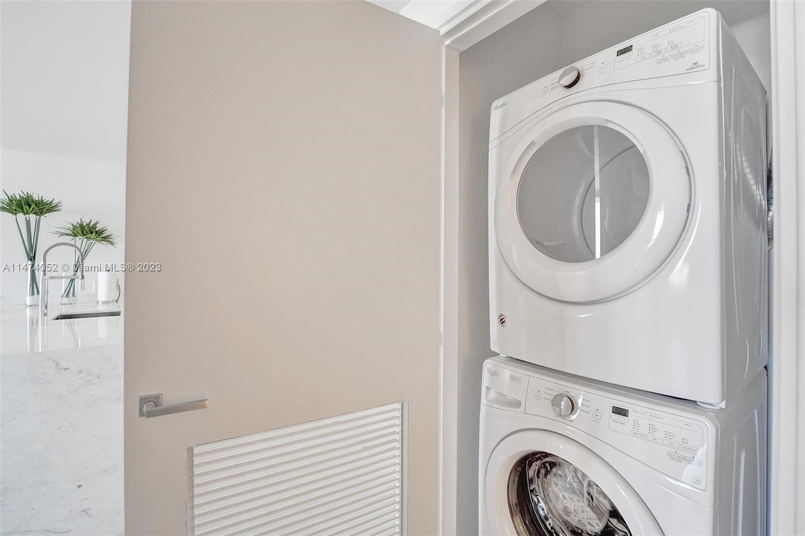 Washer and Dryer in Unit
