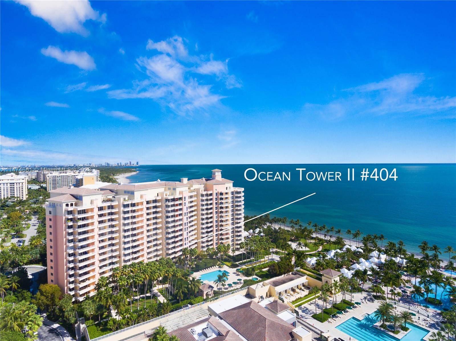 Beautiful 3BR, 3 BA in one of the most sought-after buildings on Key Biscayne - Ocean Tower 2 @ The Ocean Club. Marble floors throughout. Enjoy 5-star resort-style living and full amenities including: The Tennis center, Spa, Fitness center, Salon, 3 different pools, Al fresco and formal dining. Conveniently located with easy access to Brickell, Downtown Miami + quick access to the airport. *2 assigned parking, 24 HR concierge, security & vale