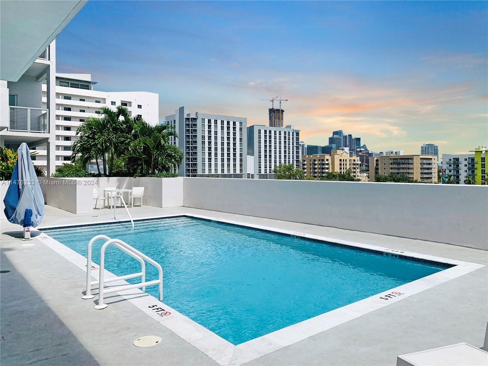 Pool deck with amazing views