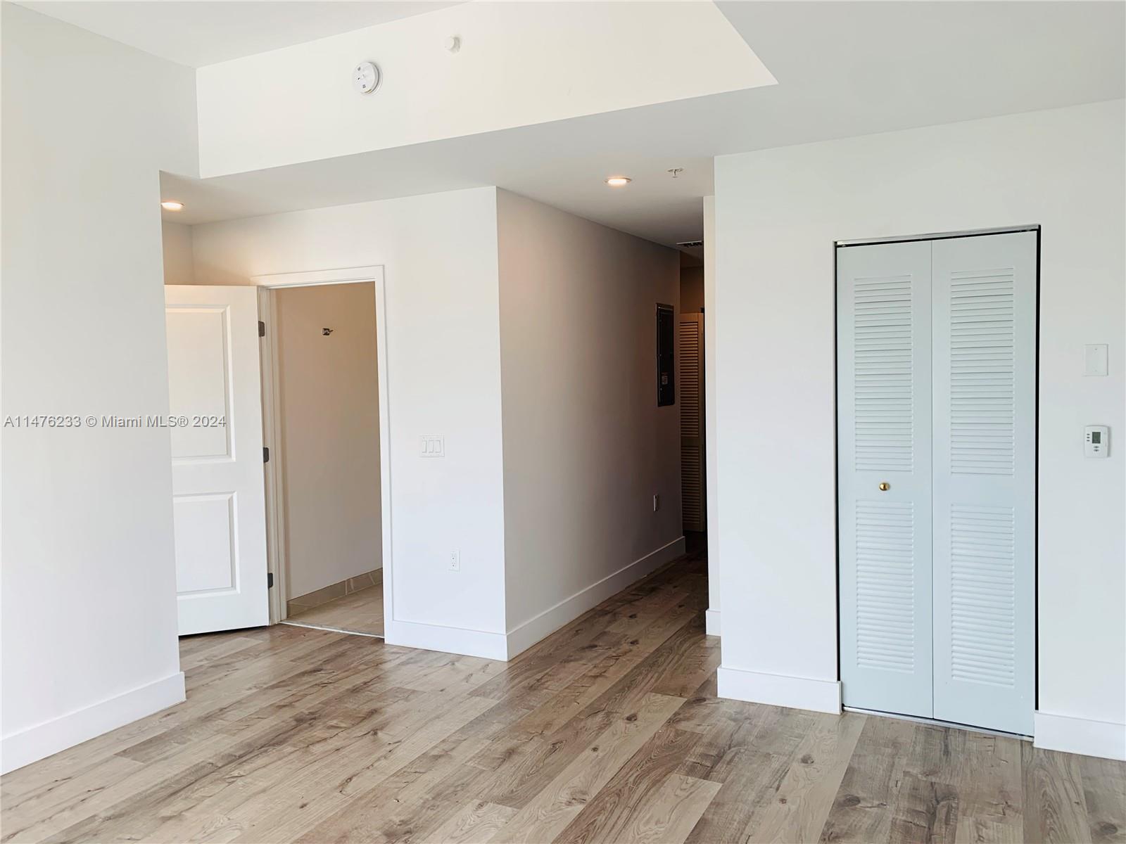 Faux wood flooring througout