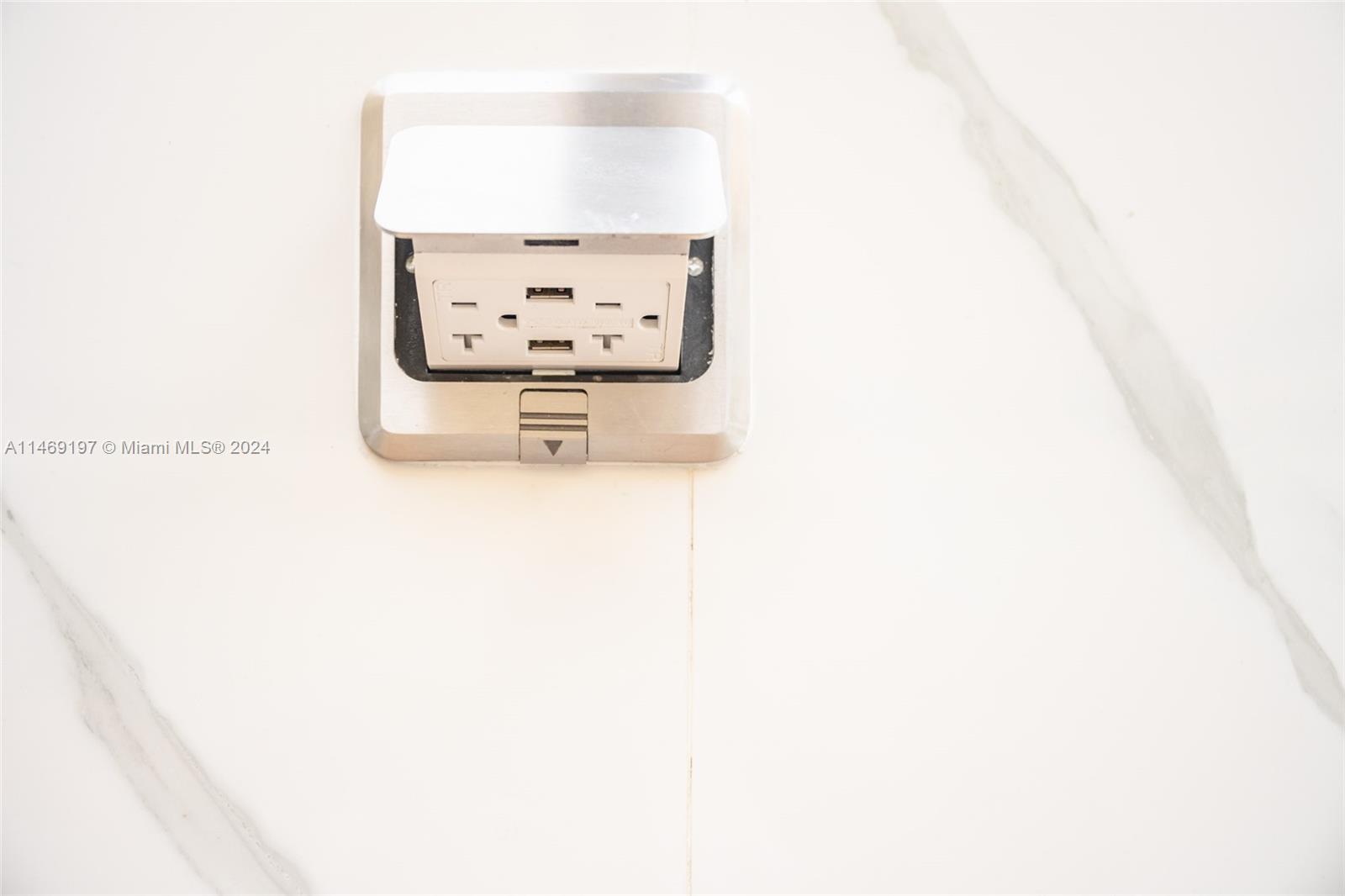 In Floor Electrical Panel and Charger