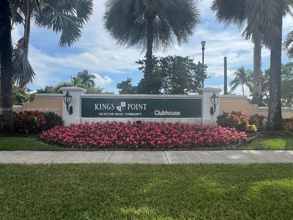 Kings Point Clubhouse Sign