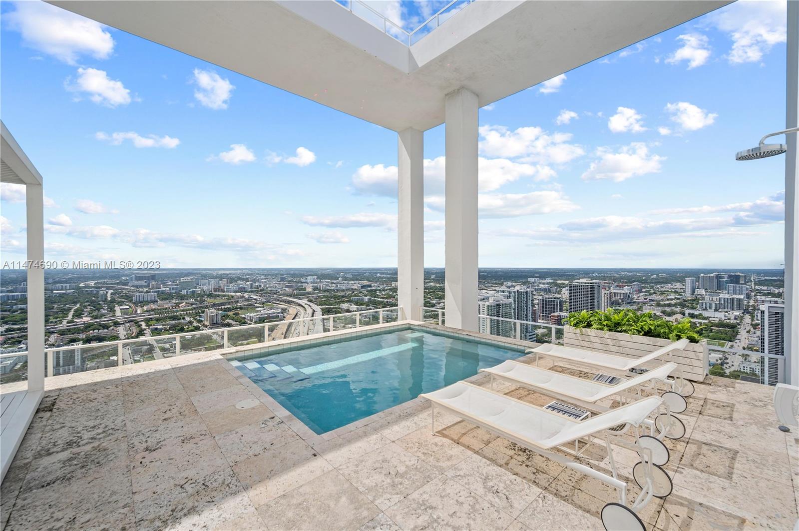 Roof top pool with spectacular vews
