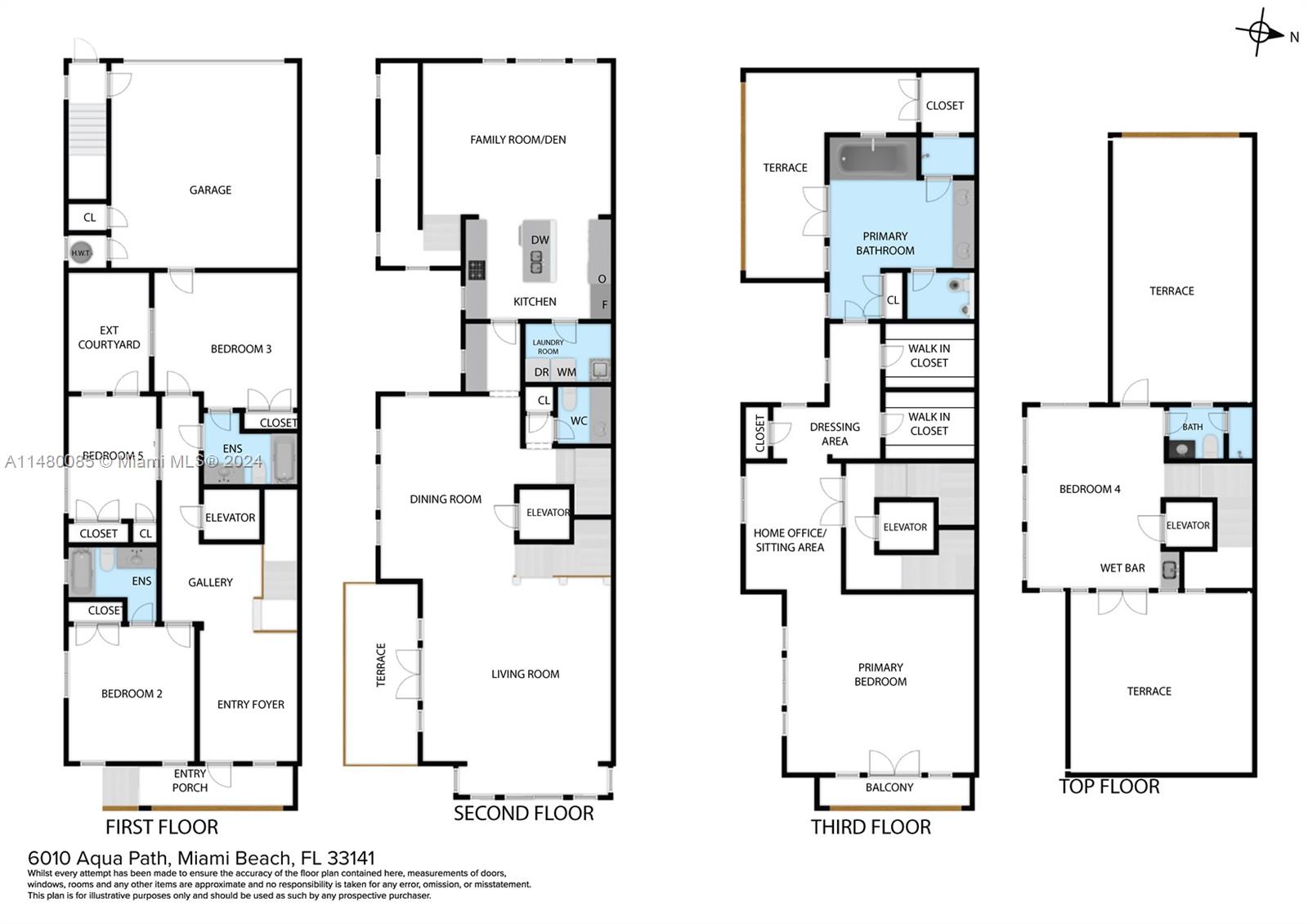 6010 Aqua Path, Miami Beach, FL, 33141 United States, 5 Bedrooms Bedrooms, ,4 BathroomsBathrooms,Residential,For Sale,Aqua Path,A11480085