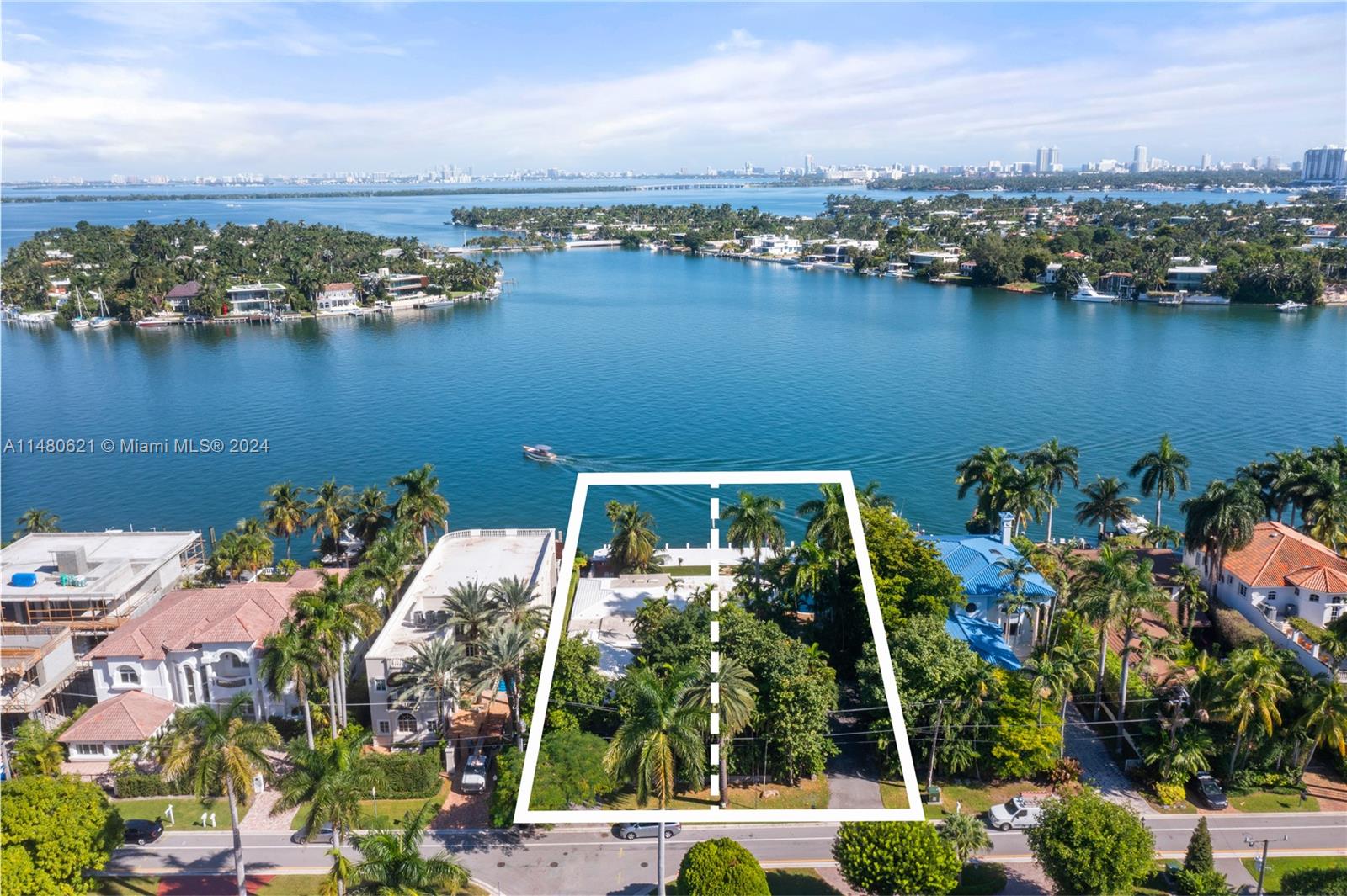 Best Opportunity on the market & repriced to Sell! Best location on Hibiscus Island premier WIDE BAYFRONT property, double sized Lot, with 120’ of linear waterfront on 24-hour guard gated Hibiscus Island - Northern exposure. Ready for re-development - one or two homes - NW exposure - captivating unobstructed open bay views of the Venetian Isles and downtown Miami skyline.  Also included is the largest dock on the island (100 x 30 ft).  Call listing agent for more details. please do not disturb current occupants.