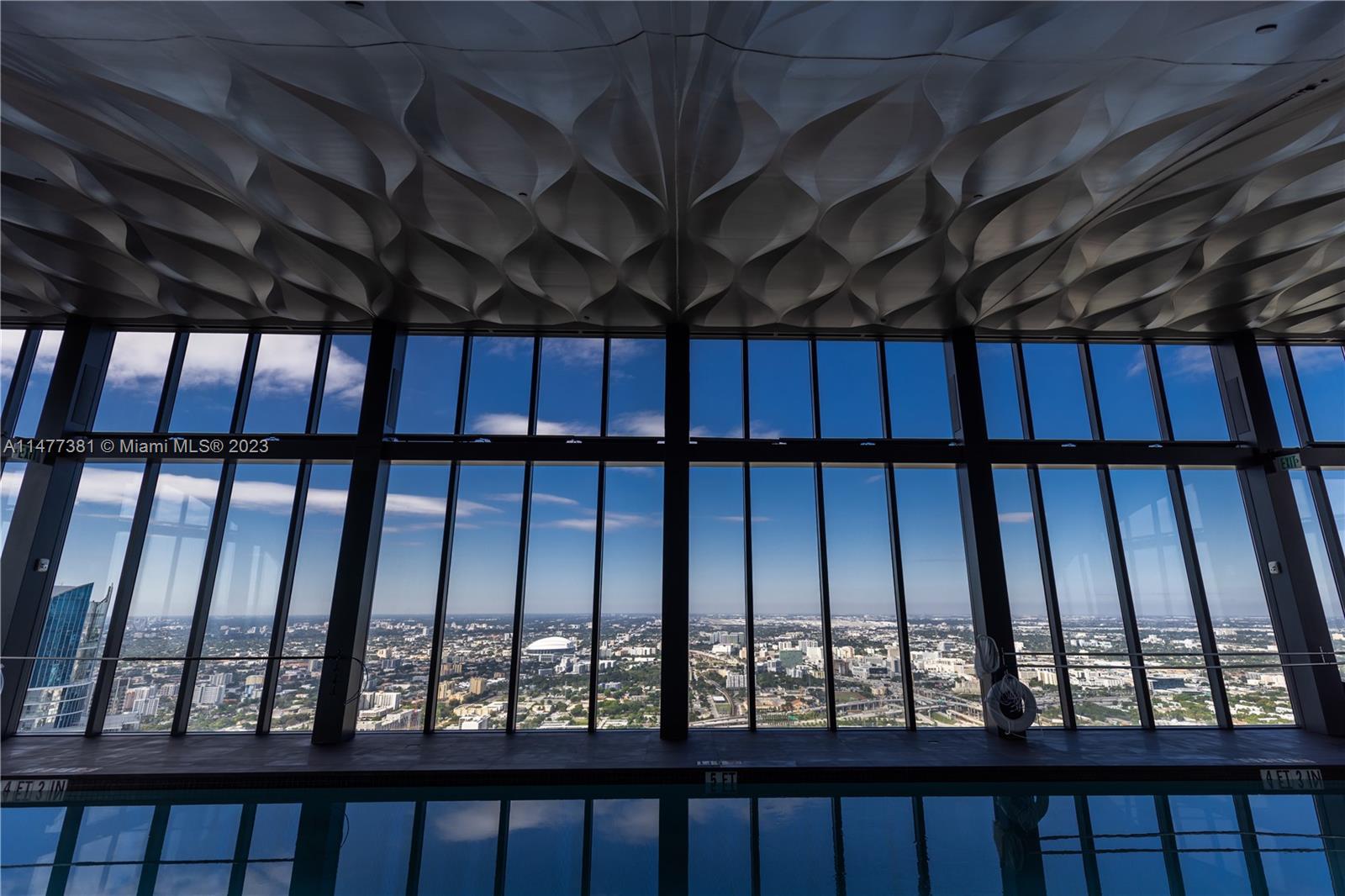 60th Floor Indoor Lap Pool West View