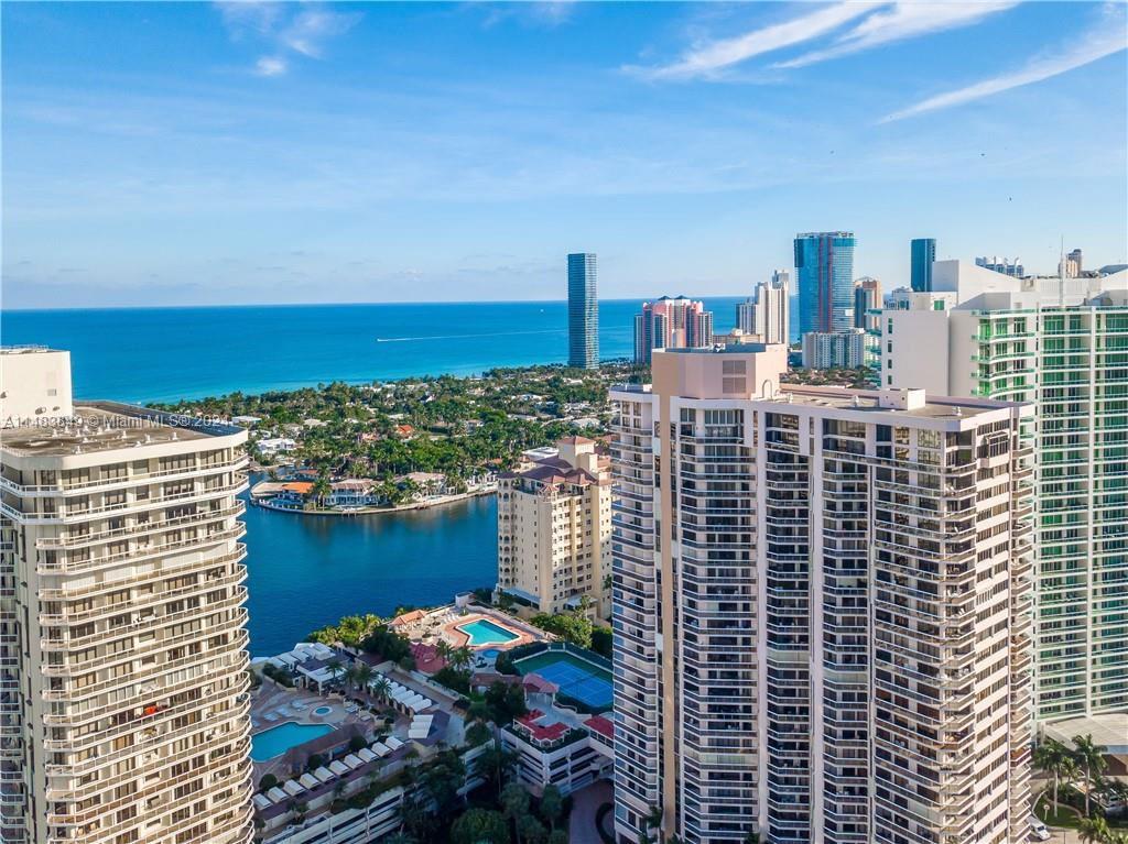 Spectacularly furnished unit for rent! 3 bed / 2.5 bath/  1,950 SqFt unit with 2 parking spaces!! Ocean, Intracoastal & Turnberry golf course views with marble floors, fully equipped kitchen, stainless steel appliances, laundry room, bar area, and TV in every room. The Landmark offers luxury amenities at the resident's disposal: state-of-the-art fitness center, heated pool w/relaxation cabanas, club room, card room, pool facing the intercostal, jacuzzi, tennis courts, 24/7 security, 2 covered parking, and valet service 24/7. The Landmark is located in front of Don Soffer's 3.1-mile exercise trail, circling the Turnberry Isle Resort and park Tidal Cove. It is near A+ schools, the prestigious Aventura Mall, Gulfstream Park Casino, and many shops and restaurants.