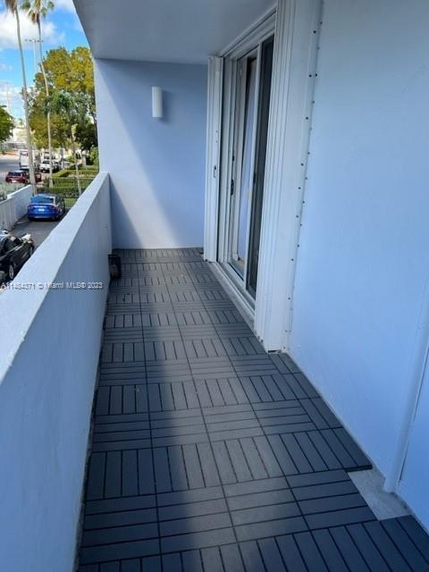 Balcony is the length of the unit