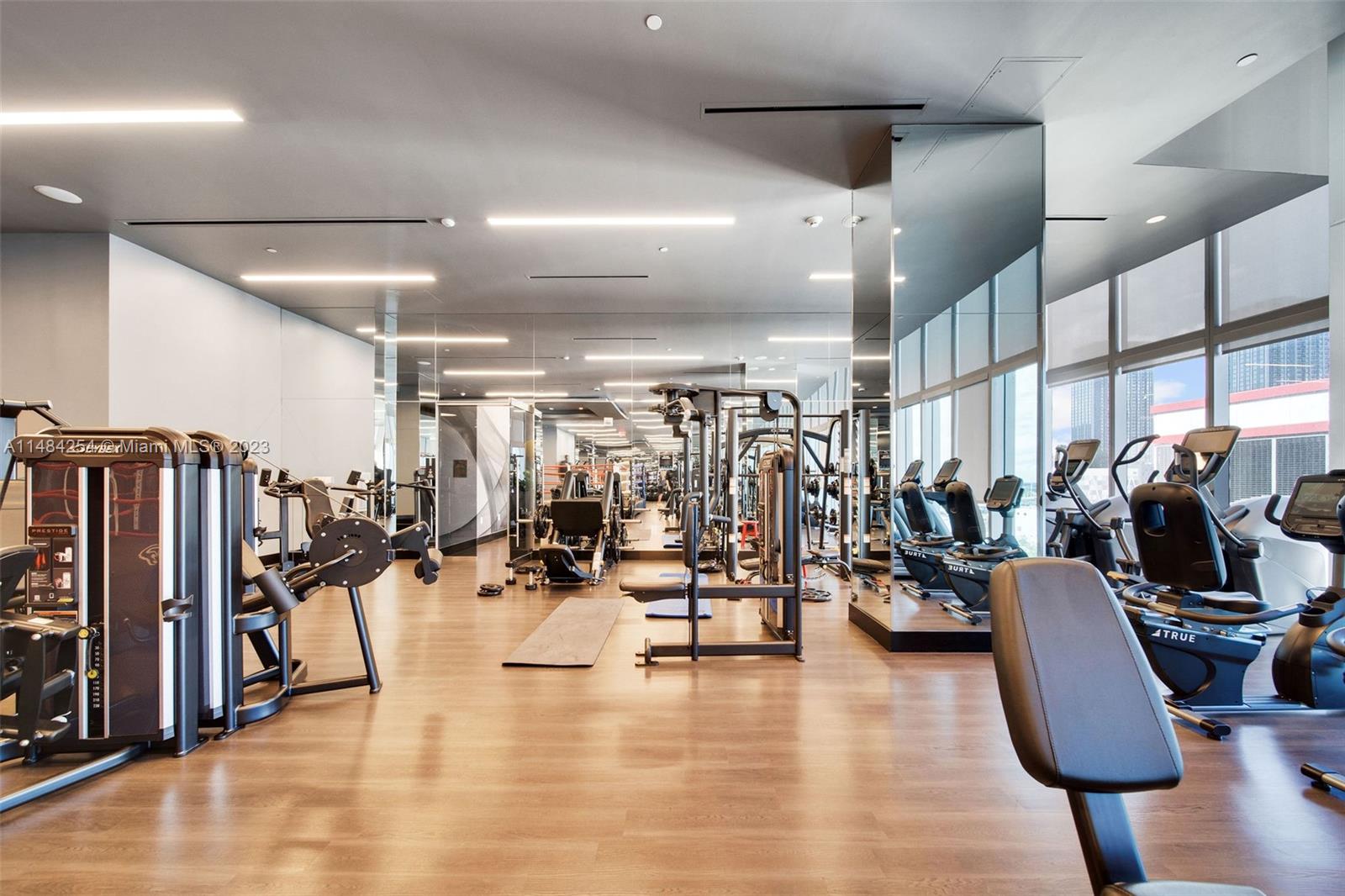 Full gym and yoga studios