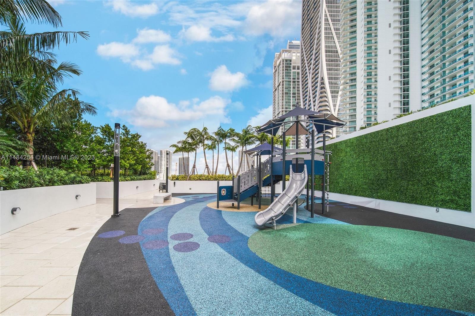 Outside kids play area
