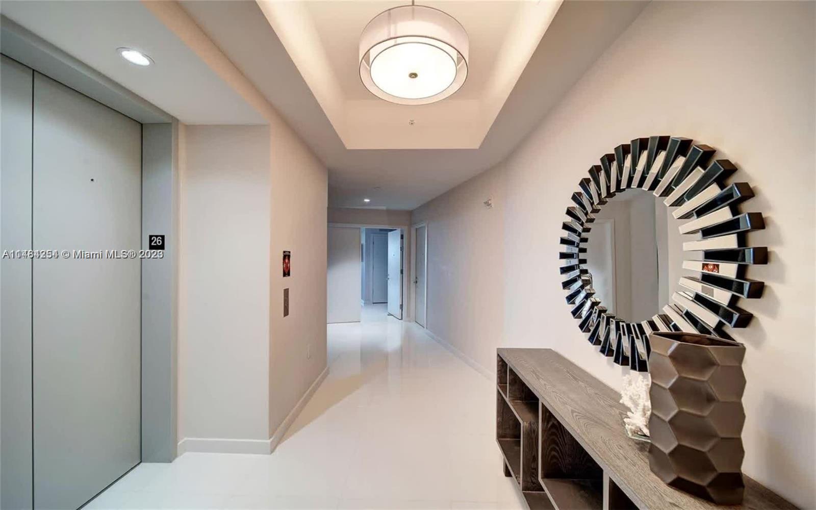 Private elevator lobby and entrance
