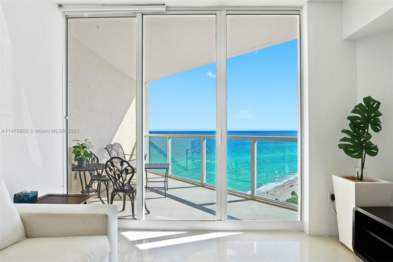 Live in the heart of Sunny Isles in the Florida Riviera. Unique opportunity, only one available 1/1.5 bath with south east exposure to the ocean and intracoastal from 2 balconies. Upgraded large and bright open kitchen with stainless still appliances, ceramic tile, a lot of open closet space, washer & dryer in the unit. 
Luxury amenities, including full beach service, pool, gym, Jacuzzi , kids playroom, pets friendly. Fishing pier with restaurant, walk to all shopping, restaurants, grocery, kids playground, minutes to Aventura Mall, Bal Harbour Shops, FLL airport. Investors welcome - flexible rental policy 12 times a year! Easy to show.
