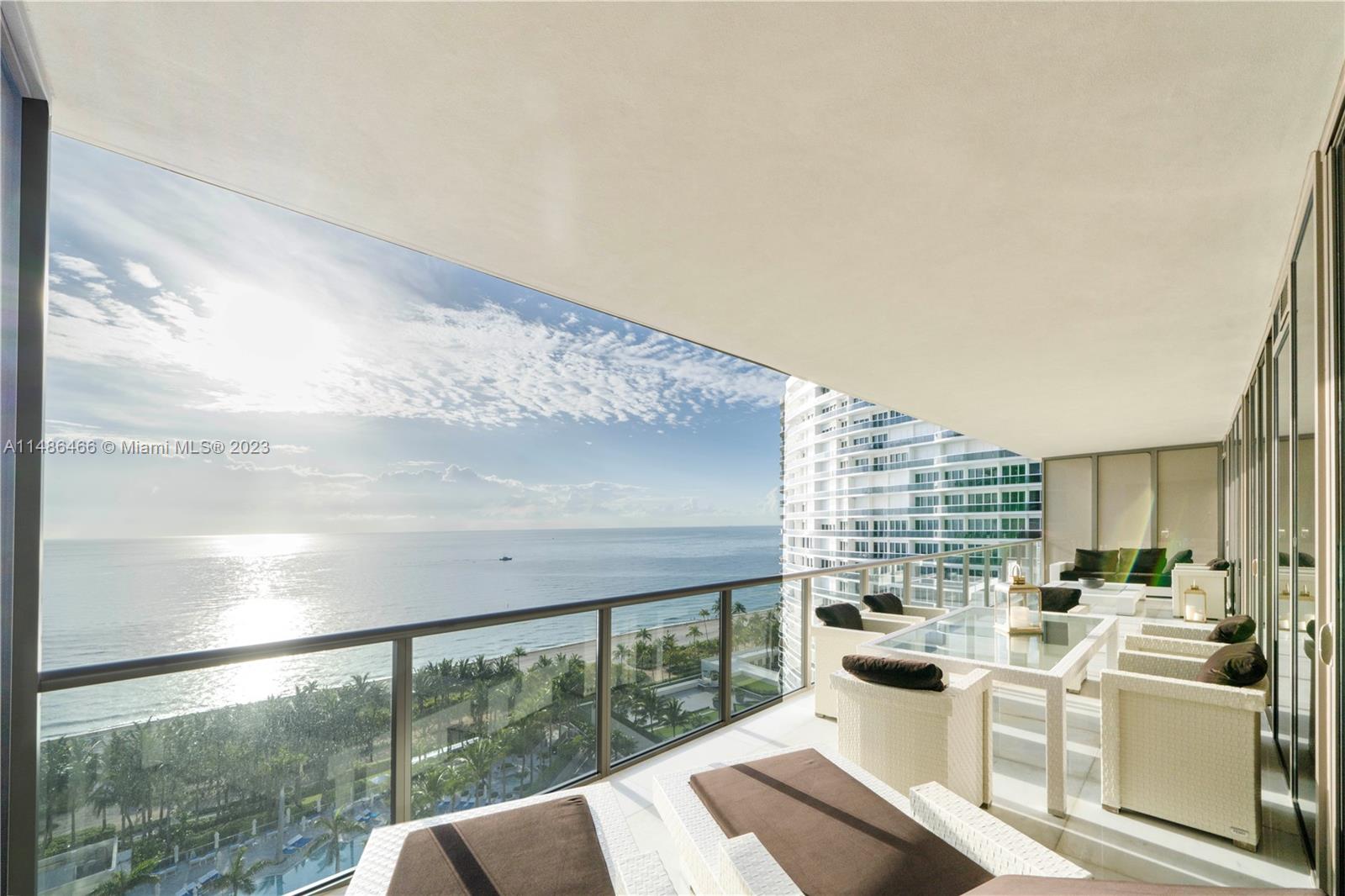 Experience the epitome of luxury oceanfront living at the St. Regis Bal Harbour. Stunning 3BD/4BA flow-through residence with breathtaking ocean sunrise views & serene downtown sunset views from the 2 wide oversized terraces. Offering private elevator foyer entry, elegant living spaces, impact windows & doors, a huge eat-in gas kitchen w/ island & Top-of-the-Line Miele & SubZero appliances, impressive bar, & spacious bedrms all w/ensuite baths. The primary suite is complete w/ unobstructed ocean views, walk-in closet w/ vanity & bathrm w/ heated towel rack, jacuzzi tub, & European shower. Live directly across from Bal Harbour Shops at this coveted building. Residents enjoy a Shabbat elevator, State-of-the-Art amenities including 2 pools, White-Glove service & easy living on the sand!
