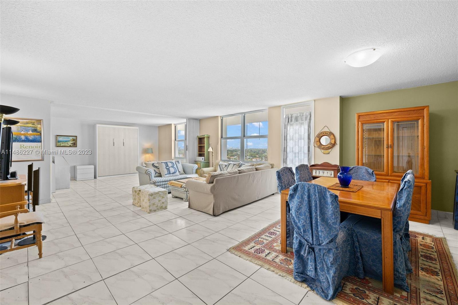 Remarkable sunset views in this corner 2 bedroom 2 bathroom 10th floor condominium. An oceanfront property offering beach service and centrally located in Surfside. 1289 square feet with high impact windows installed throughout. Capture beautiful south west views in daily in this unit. No leasing allowed for first 2 years of ownership.  Pool redone and  as well as backyard. New glass balcony opened!
