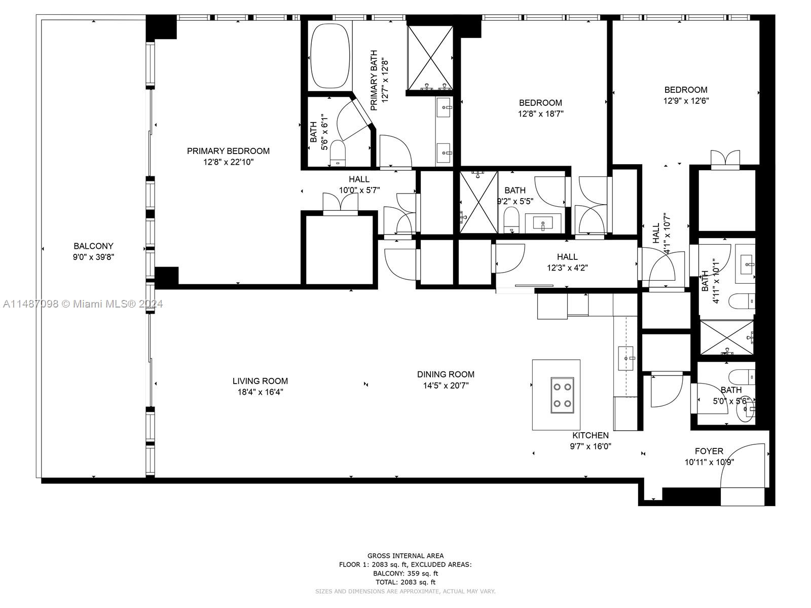 6799 Collins Ave 406, Miami Beach, Florida 33141, 3 Bedrooms Bedrooms, ,3 BathroomsBathrooms,Residential,For Sale,6799 Collins Ave 406,A11487098
