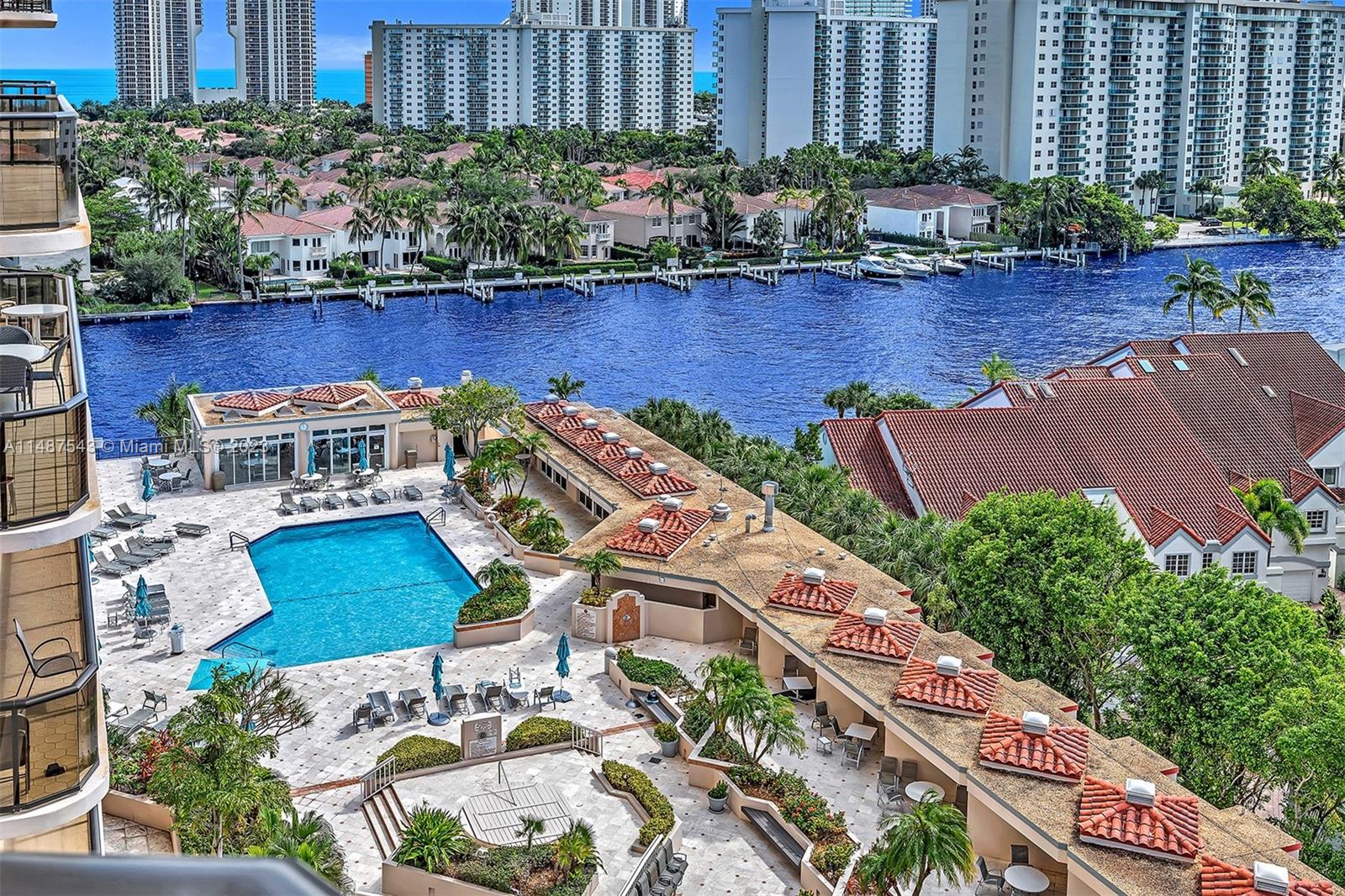 pool view from balcony