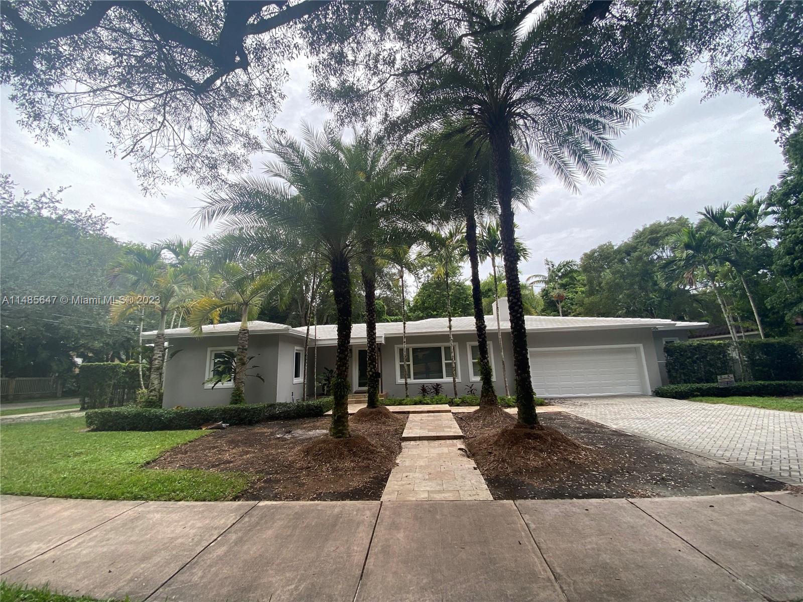 Perfectly situated in Coral Gables, this stunning 5-bedroom, 5 bathroom 1/2 half bathroom home has undergone a complete remodel (3,880sqf). Impact windows, natural light, huge master, plenty of closet space, modern kitchen, everything new. Surrounded by the best private schools. Corner lot 13,125 Sq.Ft .