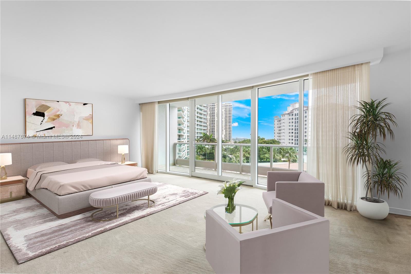 Staged Primary Bedroom