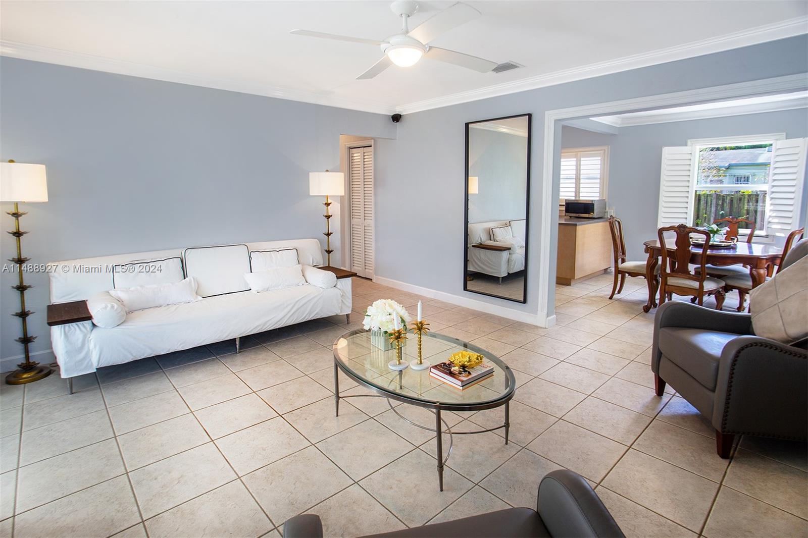 View from Recliner into hallway