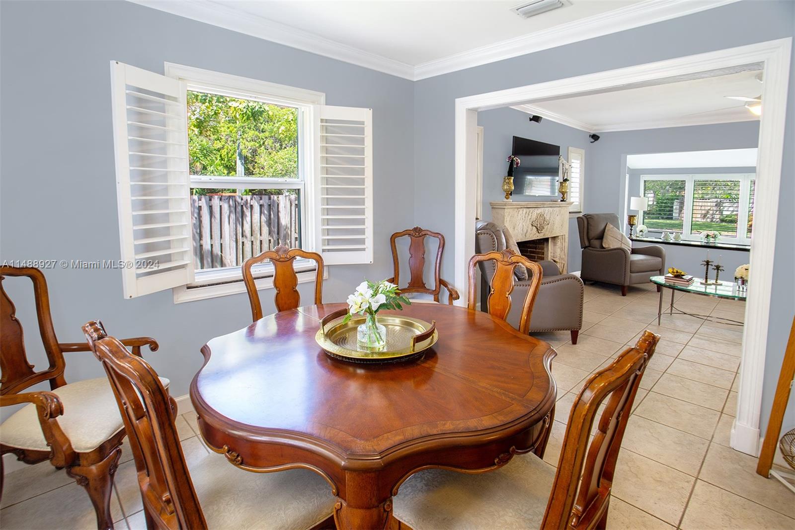 & Living Room view from Kitchen