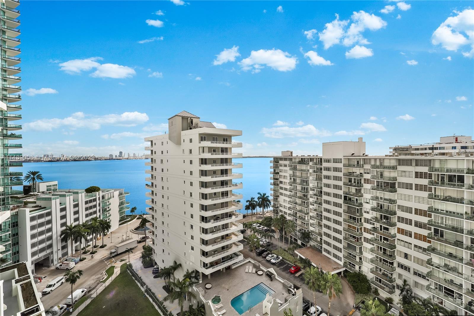 Corner unit fully furnished with amazing water view & skyline. Building is in great location close to restaurants, nightlife, schools, and shopping centers!!!! Can be rented fully furnished for $3,500.00