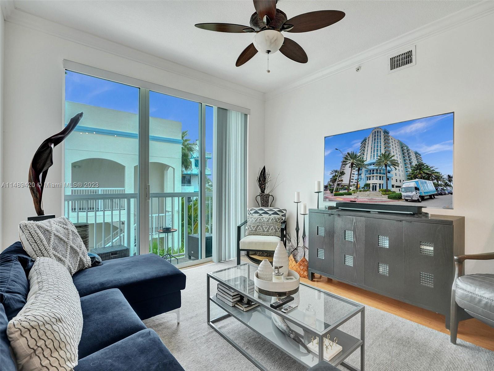 Just Listed in Surfside: 2-bedroom, 2-bathroom condo at the Waverly! Nearly 1000 SQFT of refined living space with 10-ft high ceilings, large closets, and updated appliances including washer/dryer. Enjoy sunset pool views from your balcony & benefit from covered, gated, and assigned parking in this boutique building! Exclusive access to the sister building across the street which offers beach access, an oceanfront pool, gym, and game room. Can be sold furnished, fully reserved building & can be rented 2x a year! Building has new elevator and all assessments have been paid by seller! NO airbnb allowed and dog-friendly!