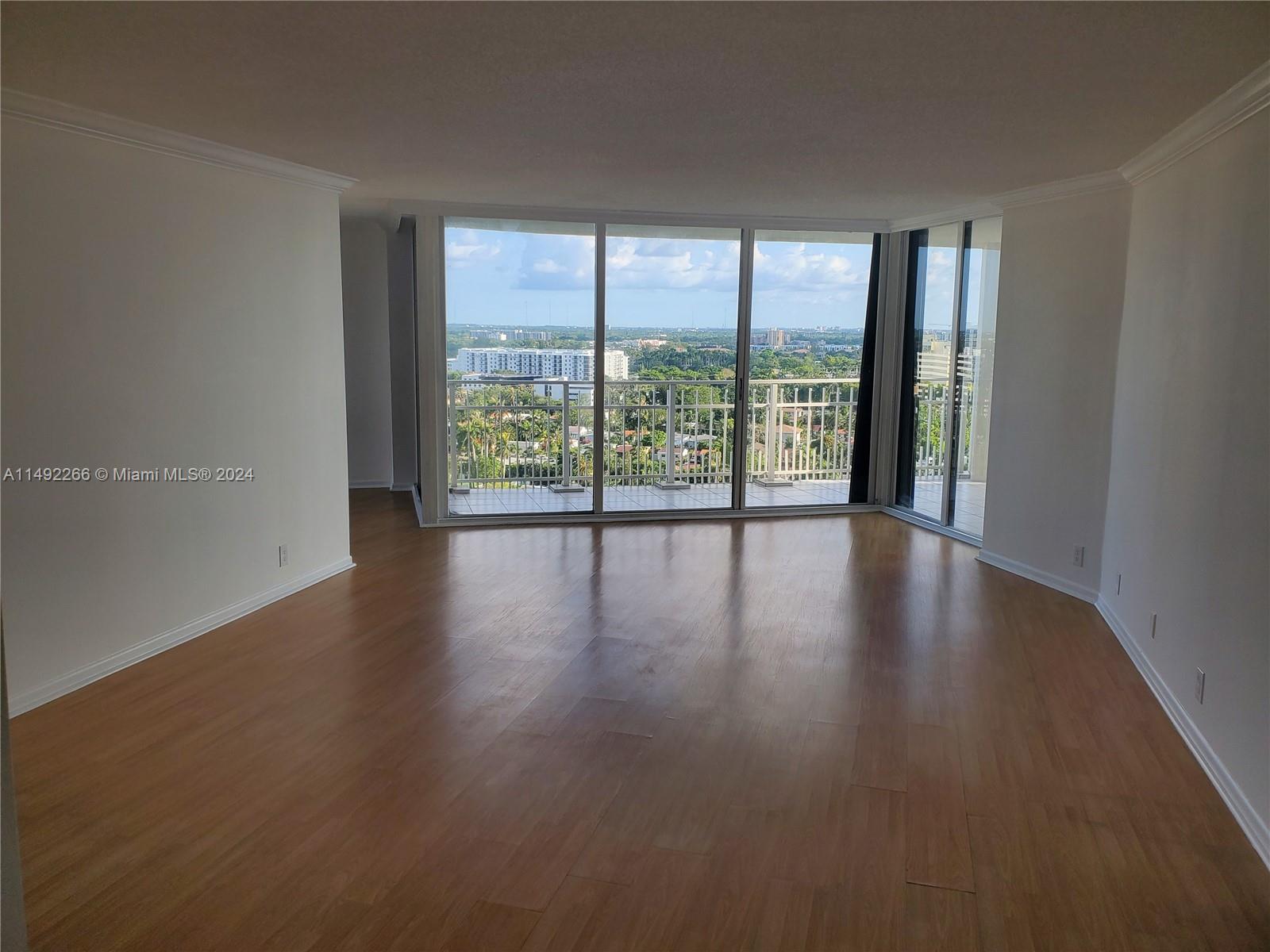 Unit entrance to living room