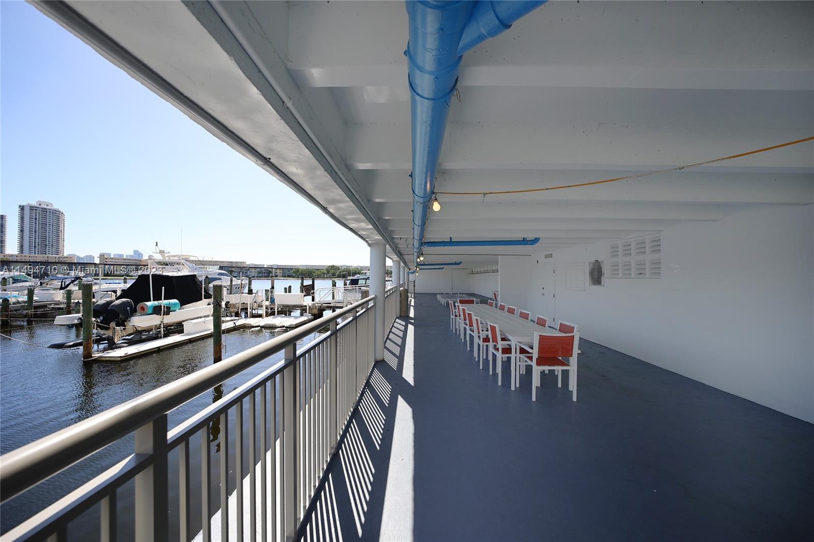 Outdoor dining area