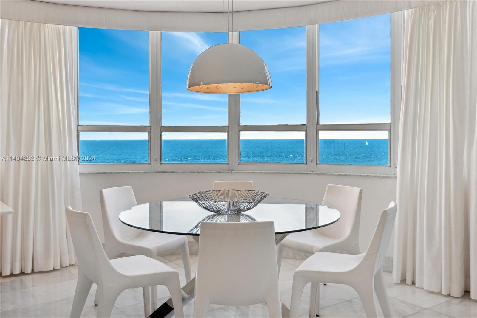Exceptional Oceanfront Living! This 2,353 sq ft corner residence at Tiffany condo in Bal Harbour boasts a direct oceanfront view. Revel in luxury with marble and wood floors in the bedrooms within this 3-bed, 3.5-bath gem. Two balconies offer breathtaking ocean vistas, while the spacious master bedroom ensures ultimate comfort. Plus, enjoy the convenience of two parking spaces. Experience the newly renovated lobby, party room, community room, and theater room. This is the only direct oceanfront property in Bal Harbour at this unbeatable price point—blocks from the world-famous Bal Harbour Shops, offering elite shopping and dining experiences. Don't miss out on this rare opportunity! Partially Furnished!
