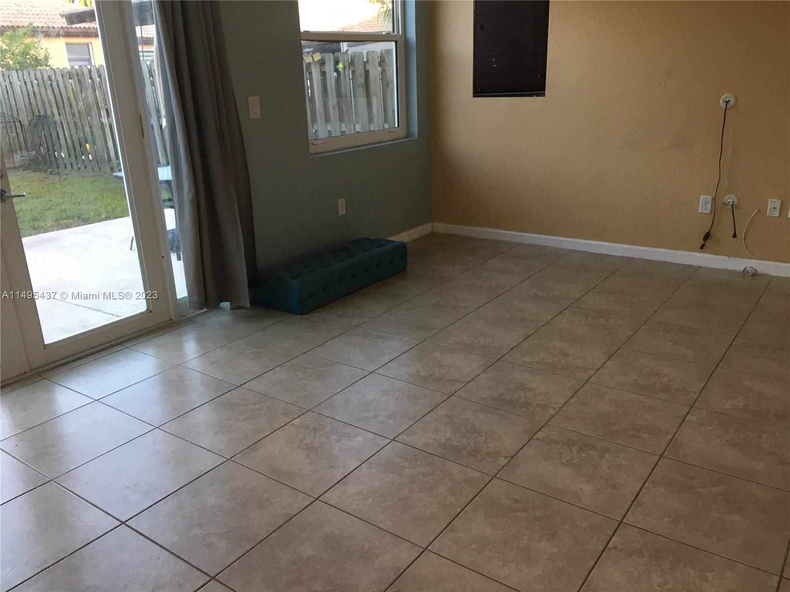 Family Room + Doors to backyard