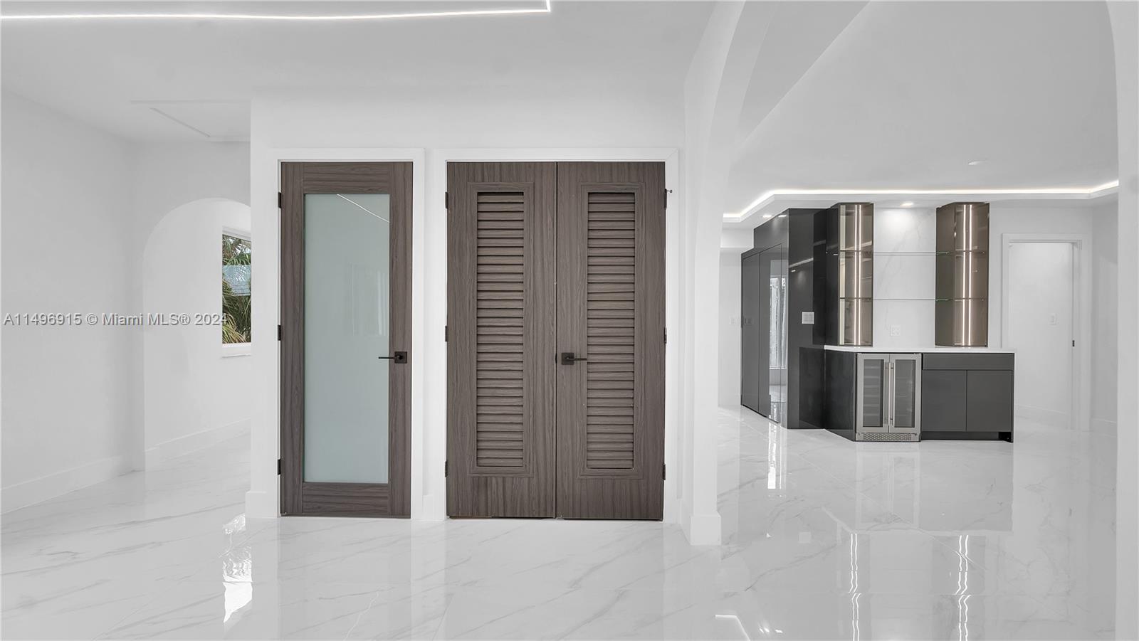 Broom Closet (left) Mechanical Closet (right)