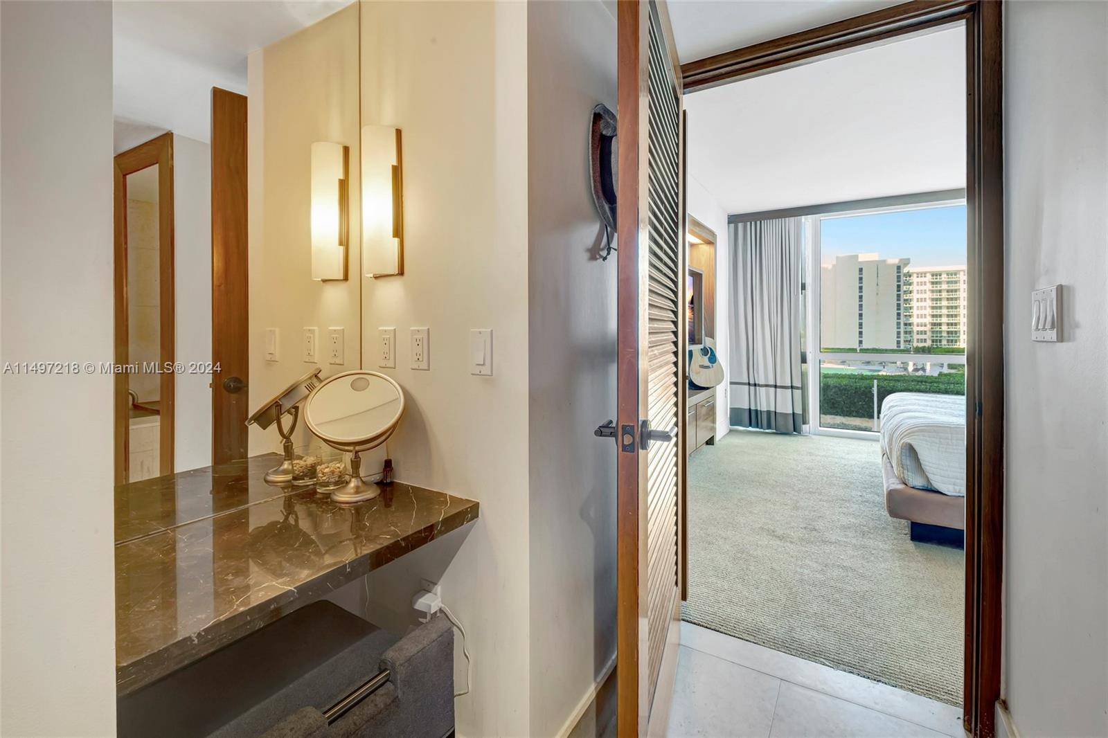 Paint the town after putting on your make-up at your designated vanity.