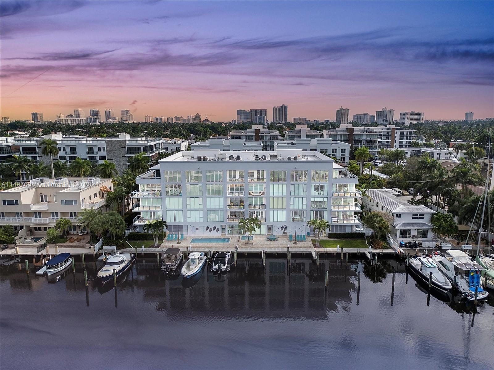 An EXTREMELY RARE opportunity awaits you in the heart of stunning Las Olas, Ft. Lauderdale. Picture this: a **DEEDED 40' dock** at your doorstep, AND direct ocean access. Inside this impressive unit you'll find yourself immersed in unparalleled elegance & space. Starting with the chef-style kitchen that boasts sleek, clean lines & top-of-the-line appliances & 3 ensuite bedrooms. But the luxury doesn't stop there, with 2 assigned garage parking spaces, 2 balconies offering breathtaking intracoastal views, this European-inspired retreat is truly a gem. Every detail has been meticulously crafted. Entertain effortlessly w/a dry bar, wine/champagne fridge, and Creston prewiring for seamless control of music, TVs, and drapes. This technologically advanced home enhances your waterside experience.
