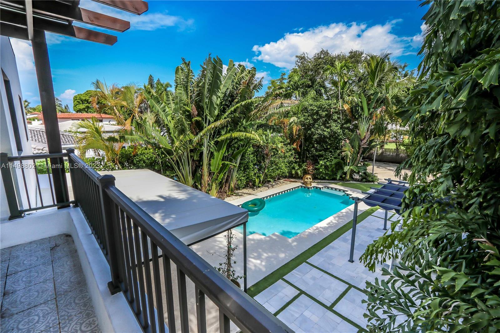 View of the balcony in the master bedroom