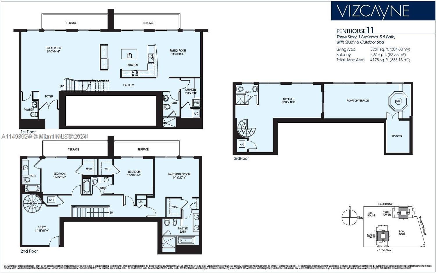 253 NE 2nd St PH4904, Miami, Florida 33132, 3 Bedrooms Bedrooms, ,5 BathroomsBathrooms,Residential,For Sale,253 NE 2nd St PH4904,A11498924