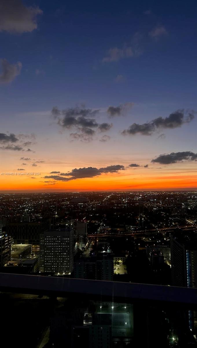 Sunset view from balcony