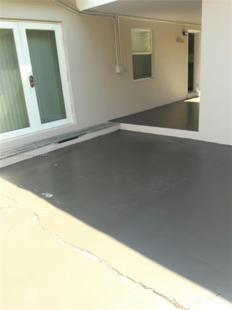 Exit to yard from master bedroom.