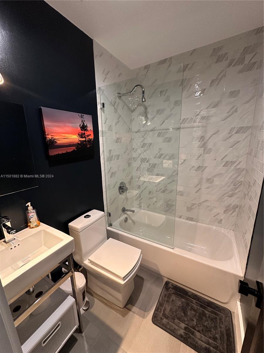 second master bathroom with bathtub