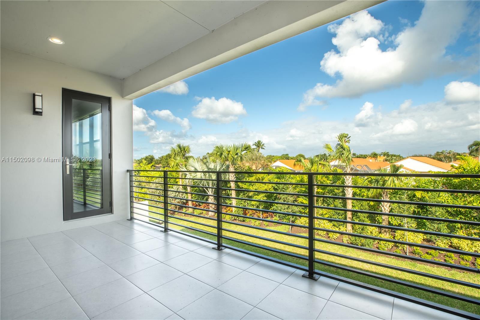 Largest balcony; adjoins the master suite