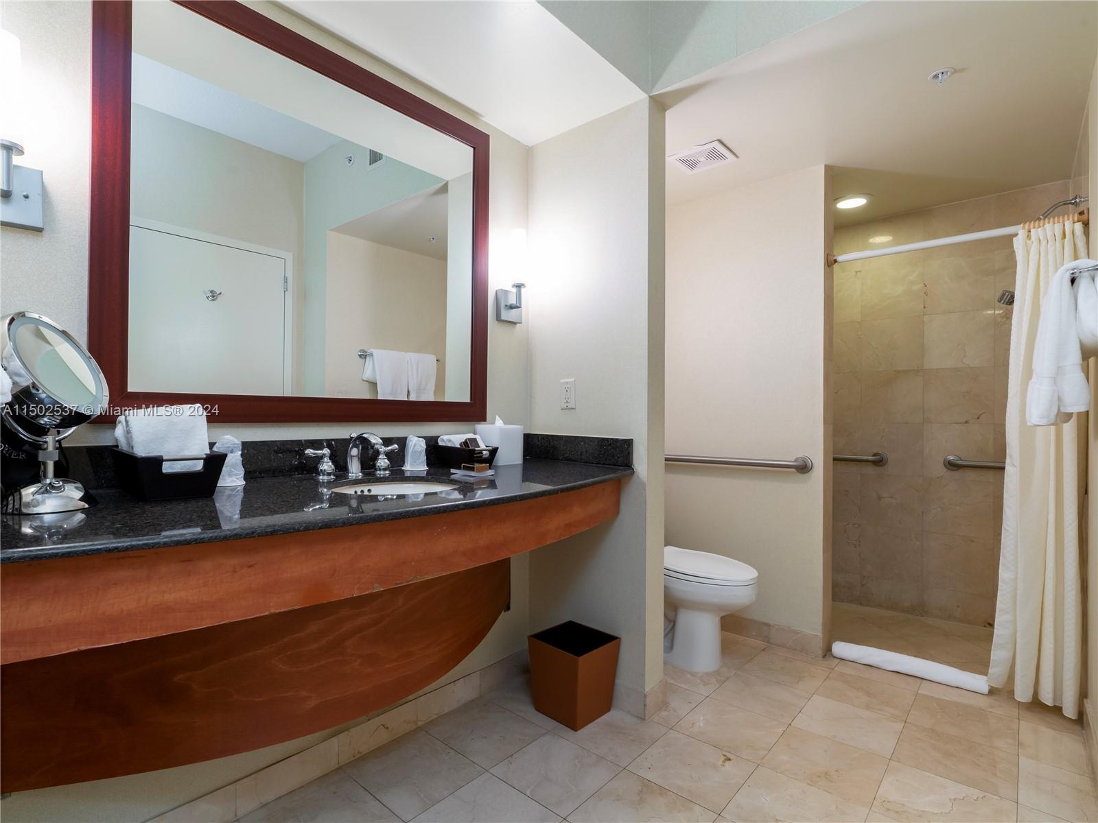 Extra large bathroom with separate shower and soaking tub