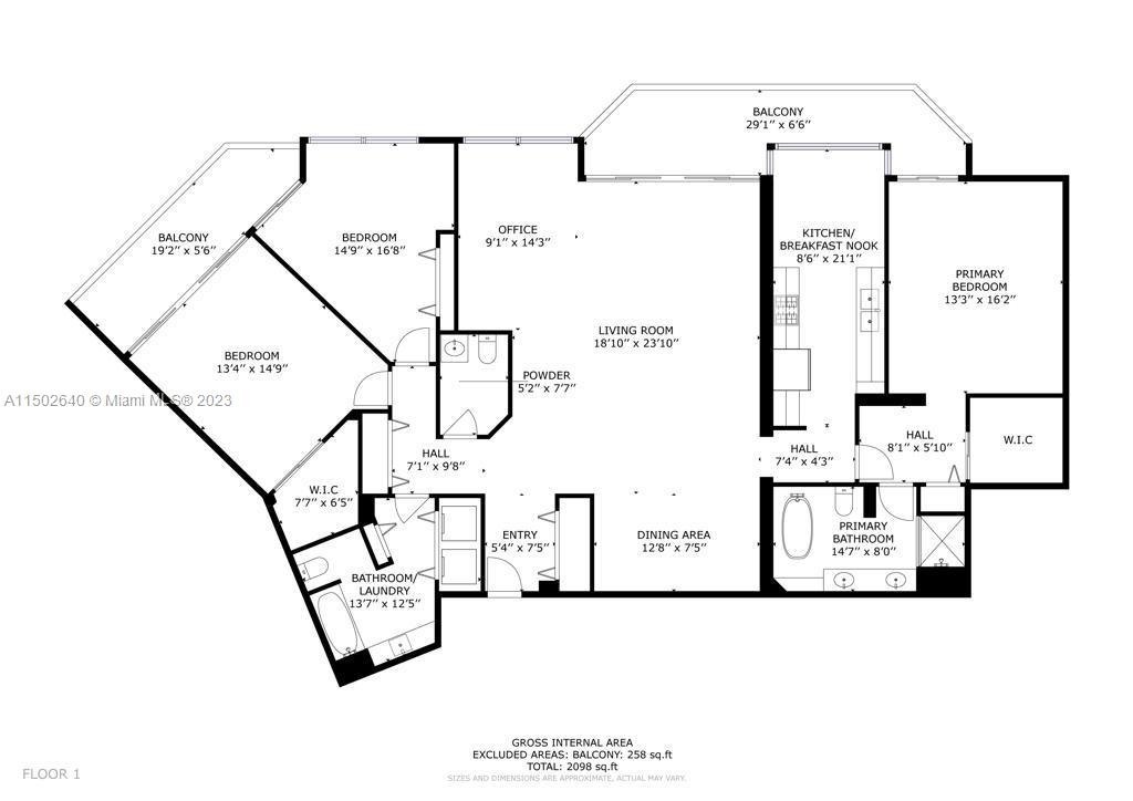 Aventura, FL, 33160 United States, 3 Bedrooms Bedrooms, ,2 BathroomsBathrooms,Residential,For Sale,A11502640