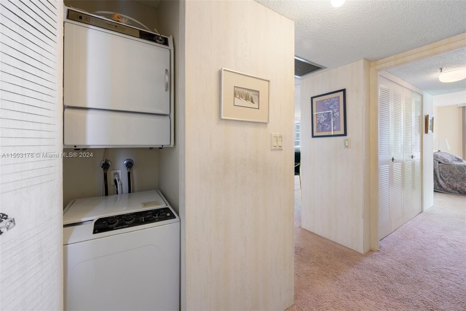 washer and dryer in unit