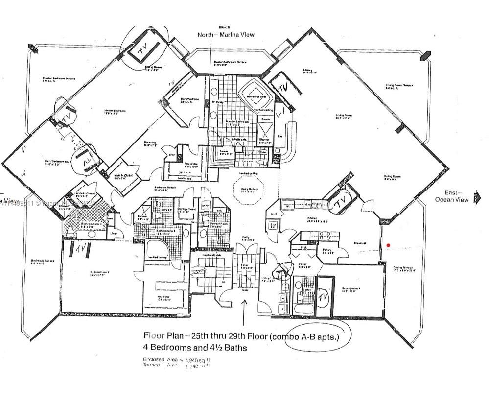 19500 Turnberry Way 26-AB, Aventura, Florida 33180, 4 Bedrooms Bedrooms, ,4 BathroomsBathrooms,Residential,For Sale,19500 Turnberry Way 26-AB,A11499511